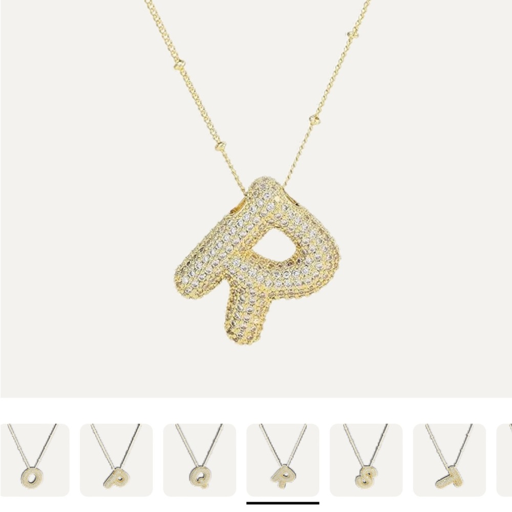 Bella & Co Initial Bubble Necklace